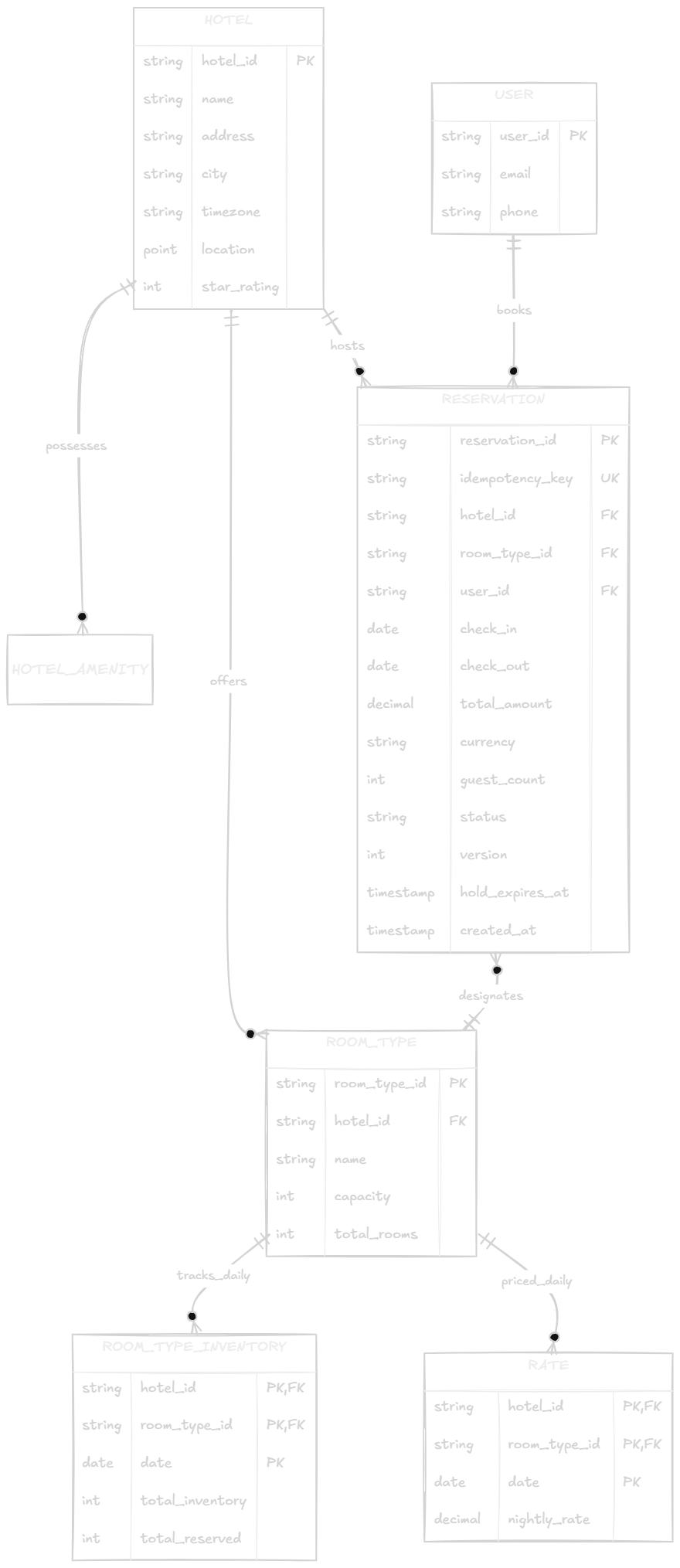 Data model and inventory schema